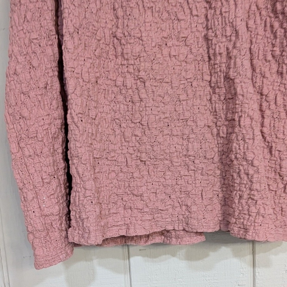 Lucky Brand Pink Smocked Ruffle Cami Top Tie Front Coquette Dainty XXL NWT - Picture 9 of 12